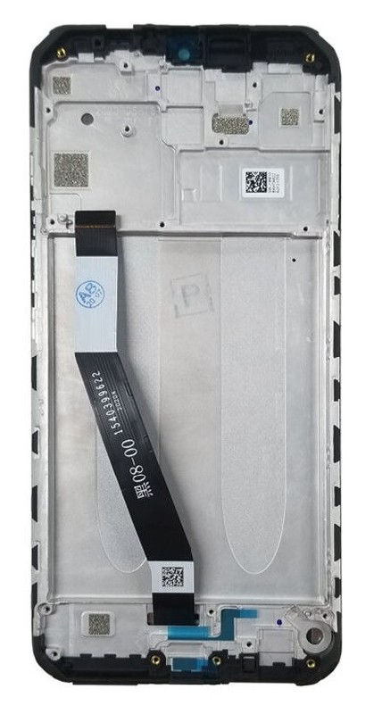 LCD screen Xiaomi Redmi 9 ar touch screen ar frame Melns original (service pack)