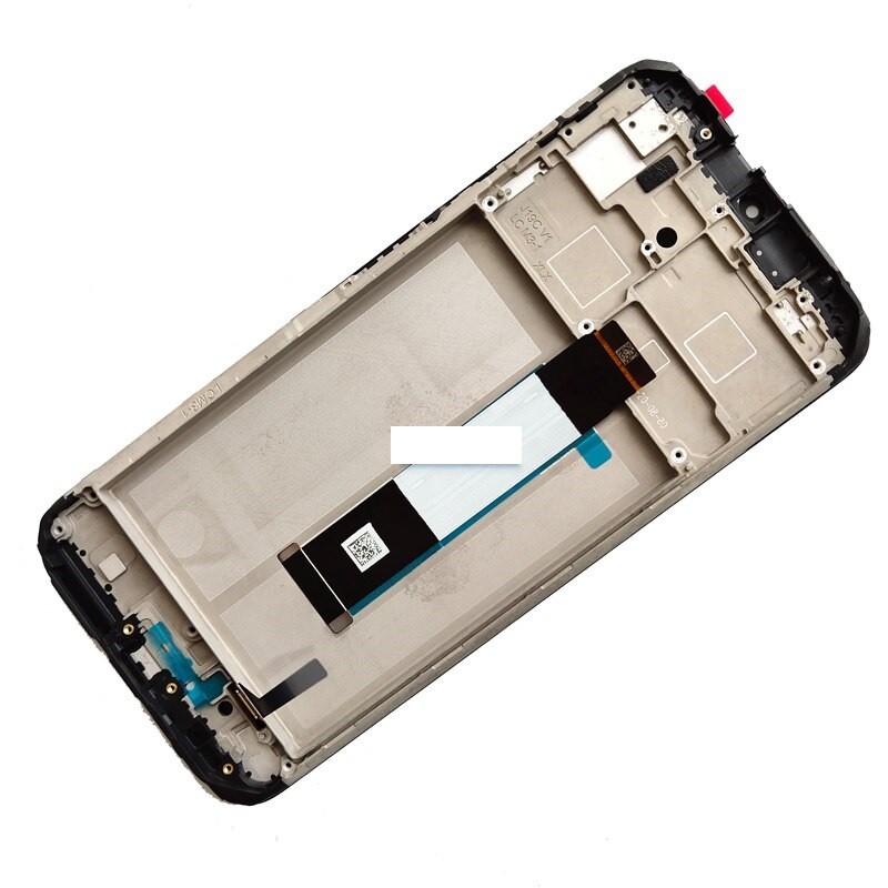 LCD screen Xiaomi Redmi 9T/Redmi Note 9 4G 2021/Poco M3 ar touch screen ar frame Melns original (service pack)