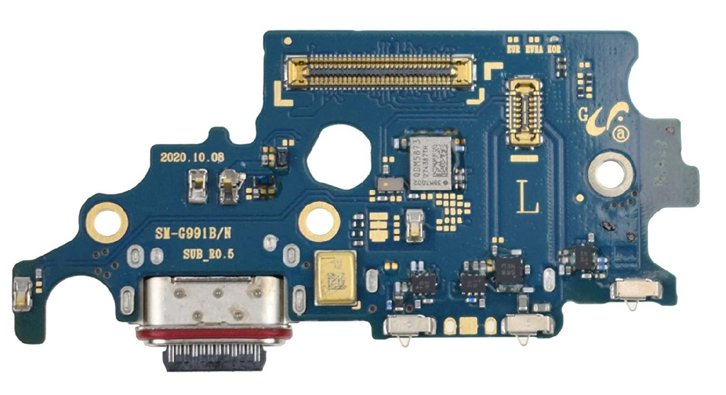 Flex Samsung G991 S21 priekš plugin, microphone, SIM reader original (service pack)