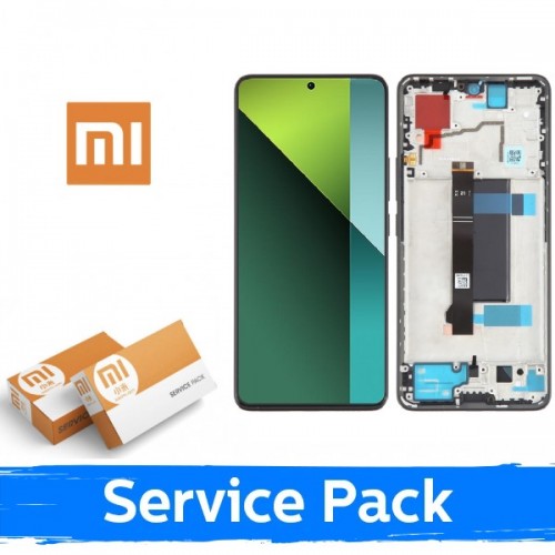 LCD displejs saderīgs ar Xiaomi Poco F6 5G ar rāmi / zaļš / (Service Pack)