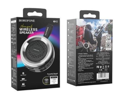 Bluetooth portable speaker BOROFONE Aurora BR2 melns