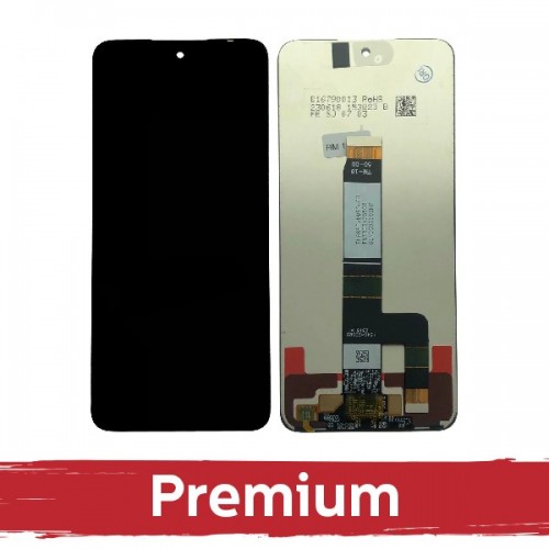 LCD displejs saderīgs ar Xiaomi Redmi 13 4G / Redmi 13 5G / Poco M6 4G melns OEM