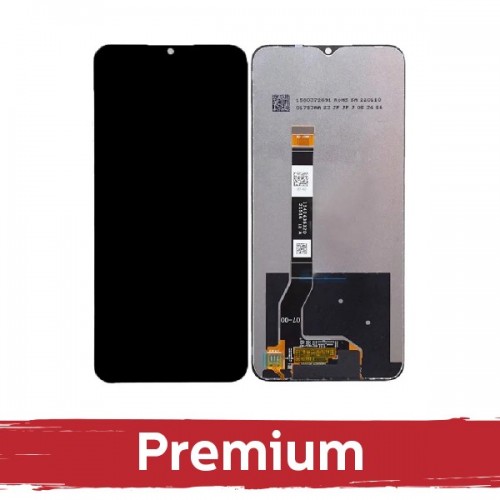 LCD displejs saderīgs ar Realme Narzo 50 5G / V23 4G (OPPO A97 5G) melns OEM