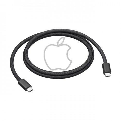 USB kabelis Apple "Woven" MQKJ3ZM/A (A2795) melns 100cm "Type-C / Type-C" / 100% oriģināls /