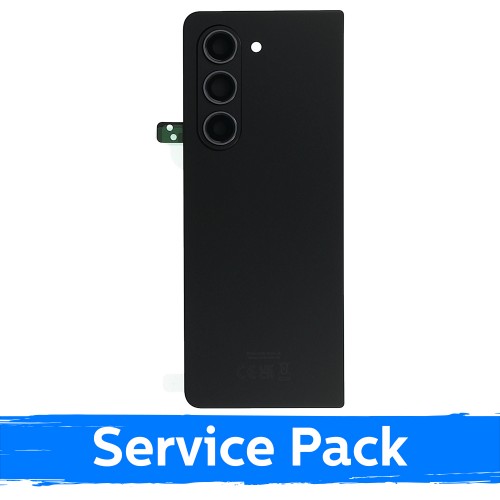 Aizmugurējais vāks saderīgs ar Samsung F946 Z Fold5 / Phantom melns / (Service Pack)