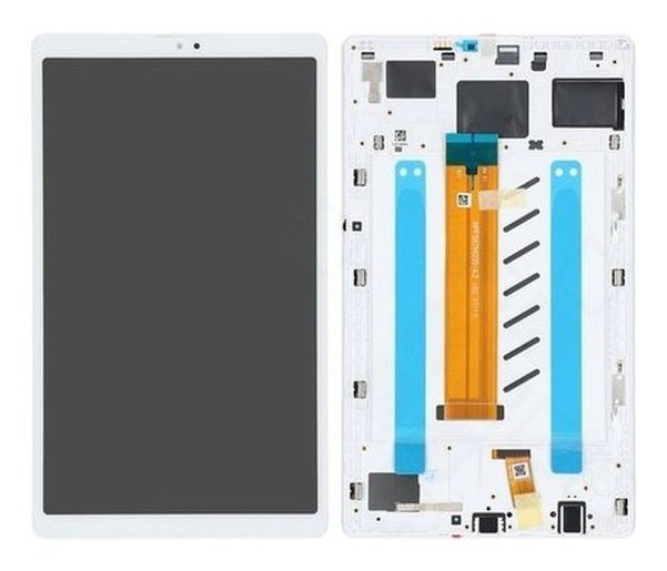 LCD screen Samsung T220 Tab A7 Lite 8.7 2021 ar touch screen un frame Balts original (service pack)
