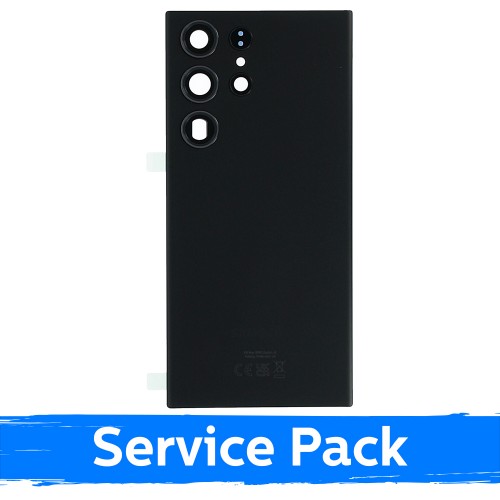Aizmugurējais vāks saderīgs ar Samsung S918 S23 Ultra / Phantom Black / (Service Pack)
