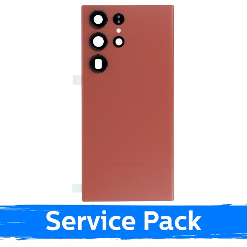 Aizmugurējais vāks saderīgs ar Samsung S918 S23 Ultra / Sarkans / (Service Pack)