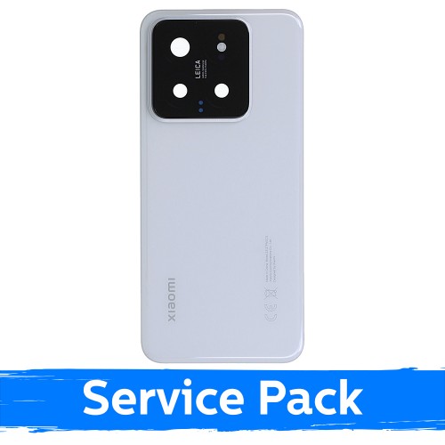 Aizmugurējais vāks saderīgs ar Xiaomi 14 / Balts / (Service Pack)