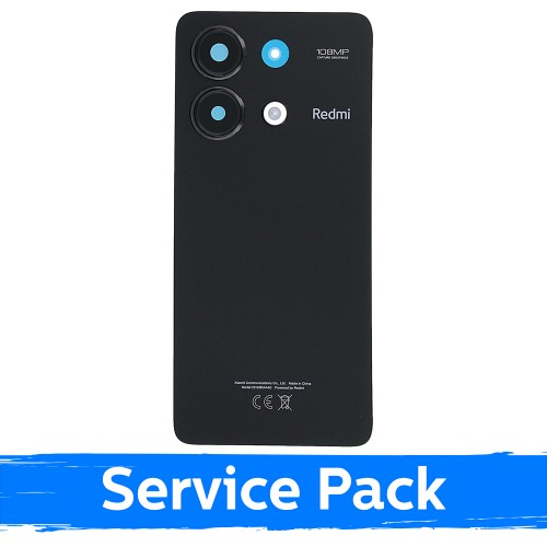 Aizmugurējais vāks saderīgs ar Xiaomi Redmi Note 13 4G / Midnight Black / (Service Pack)
