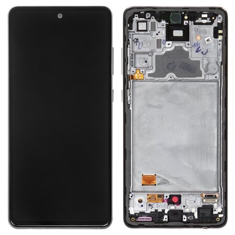 LCD screen Samsung A725/A726 A72 4G/5G ar touch screen ar frame Melns original (service pack)