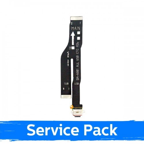 Uzlādes ports saderīgs ar Samsung N980 Note 20 ar elastīgo kabeli (Service Pack)