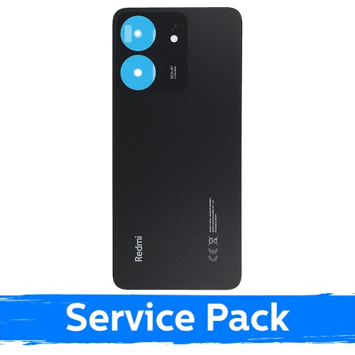 Aizmugurējais vāks saderīgs ar Xiaomi Redmi 13C / Midnight Black / (Service Pack)