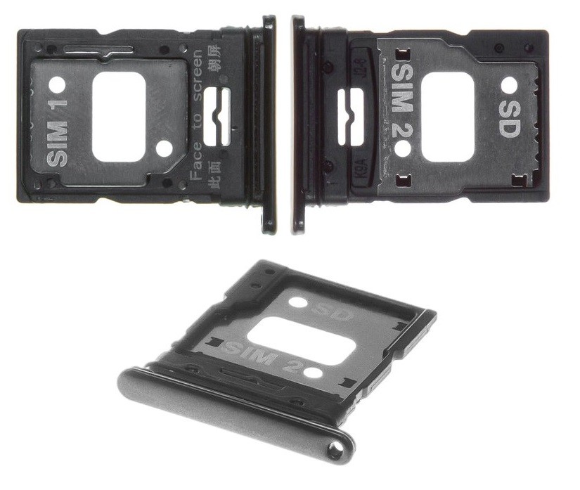 SIM card holder Xiaomi Mi 11 Lite 4G/5G/5G NE 2021 Truffle (Boba) Melns ORG