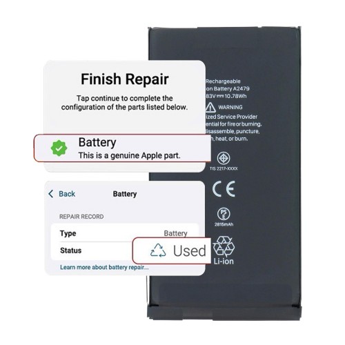 Akumulators saderīgs ar iPhone 12 / 12 Pro / Self-Diagnosable / 2800mAh