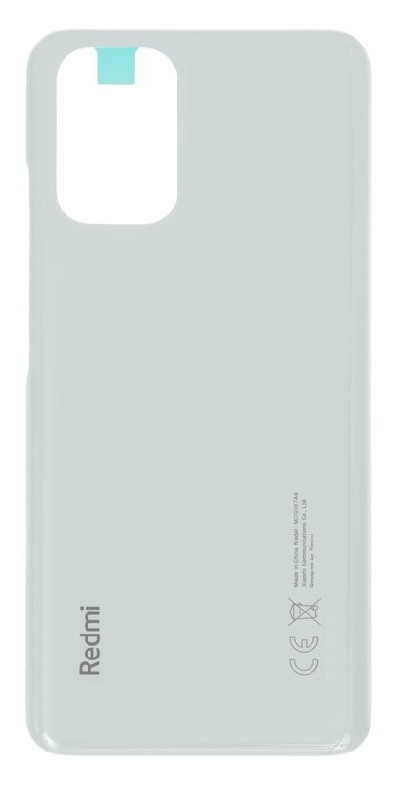 Aizmugurējais vāciņš priekš Xiaomi Redmi Note 10 4G Pebble Balts (M2101K7AI/M2101K7AG) ORG