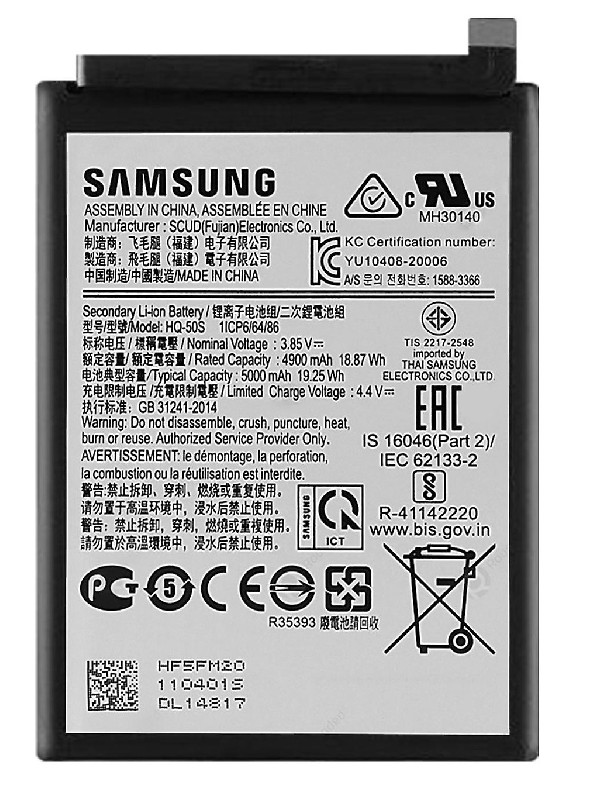 Baterija original Samsung A025 A02s/A037 A03S/A035 A03 5000mAh SCUD-HQ-50S (service pack)