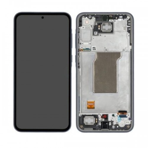 LCD displejs saderīgs ar Samsung A356 A35 5G ar rāmi / Navy / HQ