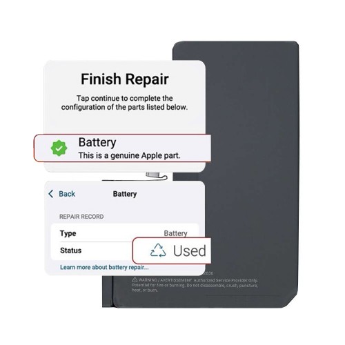 Akumulators saderīgs ar iPhone 15 / pašdiagnosticējams / 3349mAh