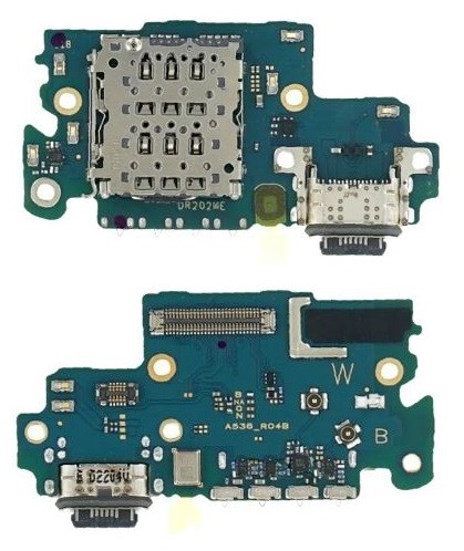 Flex Samsung A536 A53 5G priekš plugin, microphone, SIM reader original (service pack)