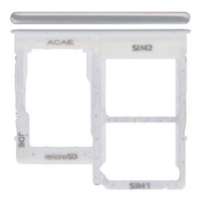 SIM card holder Samsung A315 A31 2020 Prism Crush Balts original (service pack)