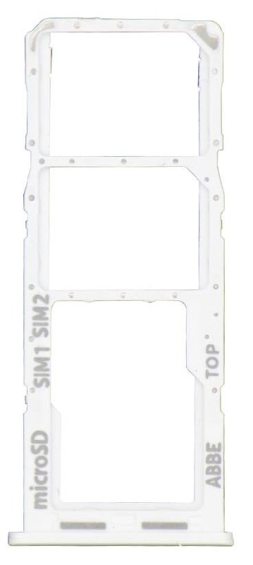 SIM card holder Samsung A225 A22 4G 2021 Balts original (service pack)