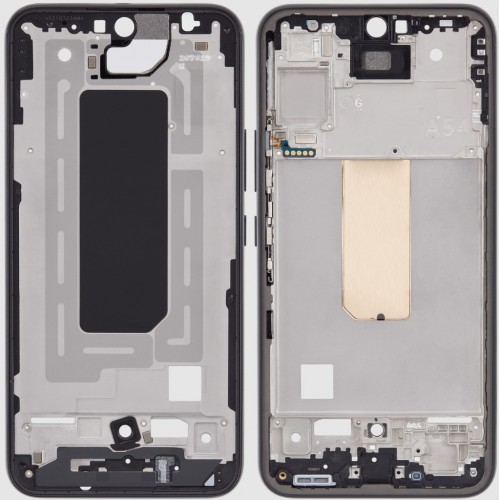 Vidējais rāmis priekš Samsung A546 A54 5G (Black)