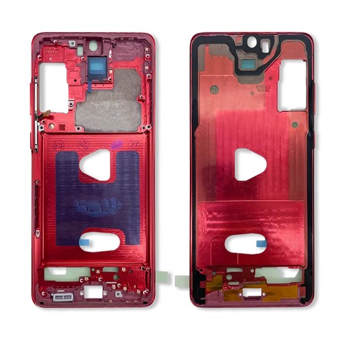 Vidējais rāmis priekš Samsung G985 S20 Plus (Aura Red)
