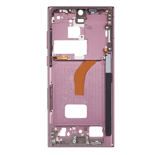 Vidējais rāmis Samsung S908 S22 Ultra (Bordo)