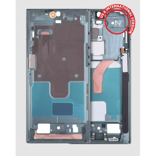 Vidējais rāmis Samsung S908 S22 Ultra (zaļš)