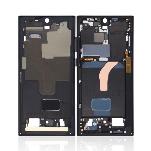 Vidējais rāmis Samsung S908 S22 Ultra Fantoma melns