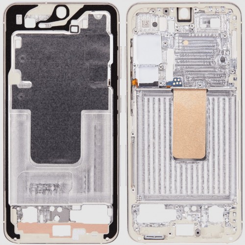 Vidējais rāmis Samsung S911 S23 (Krēmkrāsa)