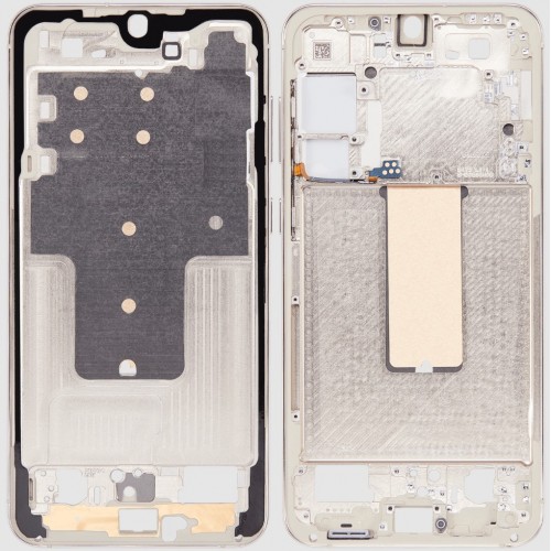 Vidējais rāmis Samsung S916 S23 Plus (Krēmkrāsa)