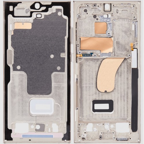 Vidējais rāmis Samsung S918 S23 Ultra (Krēmkrāsa)