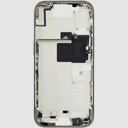 Vidējais rāmis saderīgs ar iPhone 16 Pro Max / Dabiskais titāns / OEM