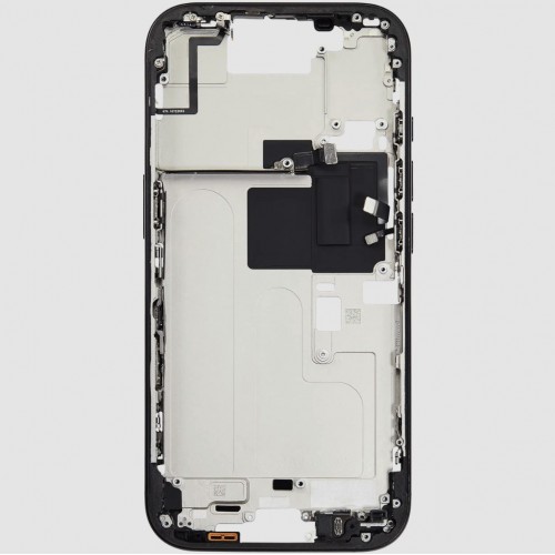 Vidējais rāmis saderīgs ar iPhone 16 Pro / Melnais titāns / OEM