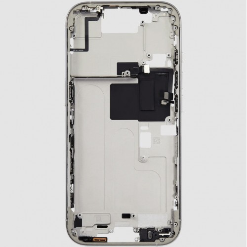 Vidējais rāmis saderīgs ar iPhone 16 Pro / Baltais titāns / OEM