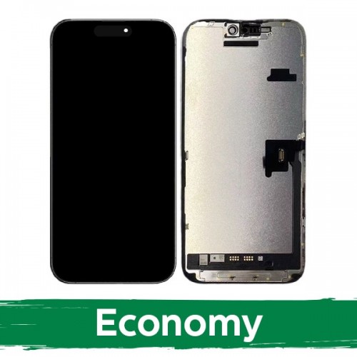 LCD displejs saderīgs ar iPhone 16 Pro melns (INCELL / Economy) /*Removable IC*/