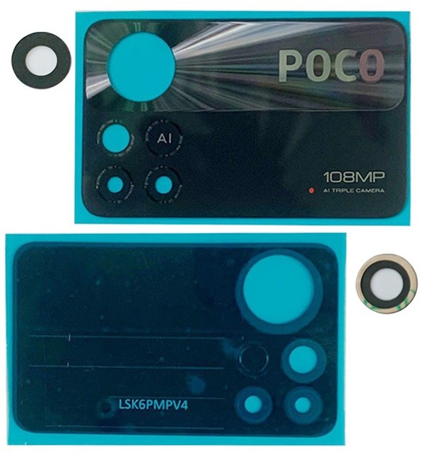 Xiaomi Poco X4 Pro 5G lens priekš camera Melns 108MP (only 2pcs) ORG