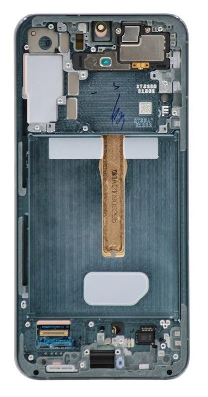 LCD screen Samsung S906 S22 Plus ar touch screen un frame Zaļš original (service pack)