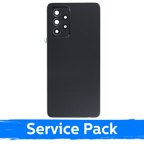 Aizmugurējais vāks, saderīgs ar Samsung A525 A52 (A526 A52 5G) / Lielisks melns / (Service Pack)