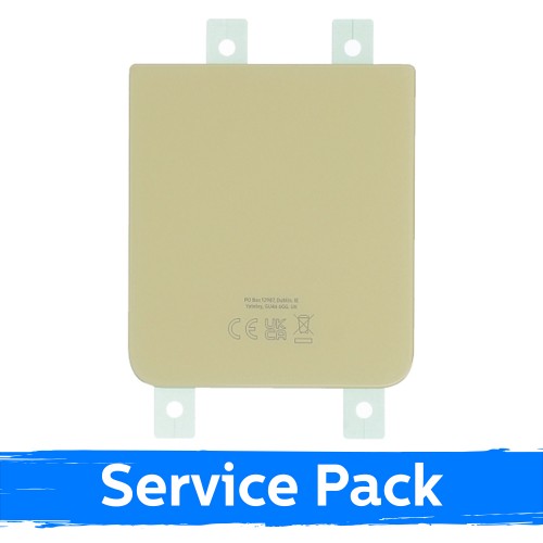 Aizmugurējais vāks, saderīgs ar Samsung F721 Z Flip4 / Dzeltens / (Service Pack)
