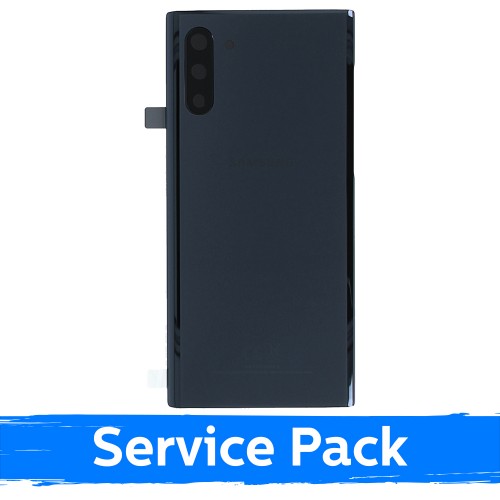 Aizmugurējais vāks, saderīgs ar Samsung N970 Note 10 / Aura melns / (Service Pack)