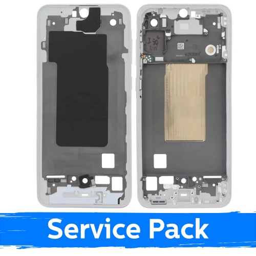 Vidējais rāmis Samsung A566 A56 5G / gaiši pelēks / (Service Pack)