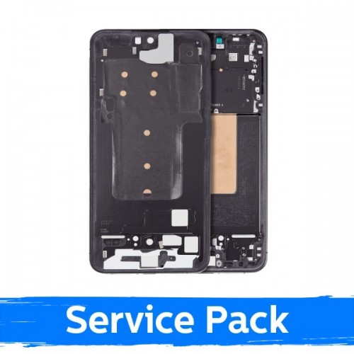 Vidējais rāmis saderīgs ar Samsung S721 S24 FE / Graphite / (Service Pack)