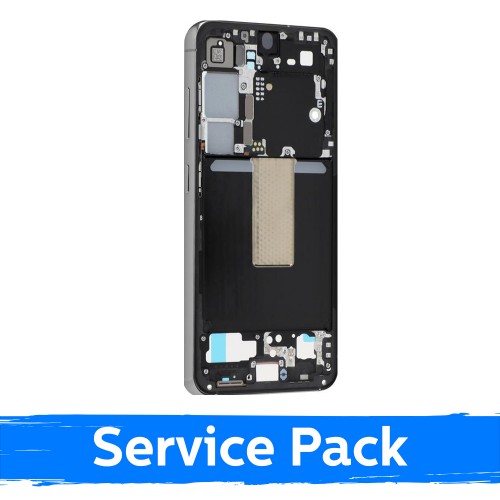 Vidējais rāmis Samsung S911 S23 / Graphite / (Service Pack)