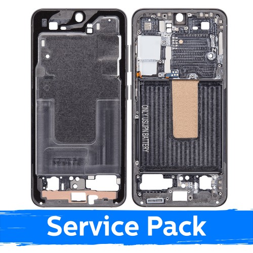 Vidējais rāmis saderīgs ar Samsung S911 S23 / zaļš / (Service Pack)