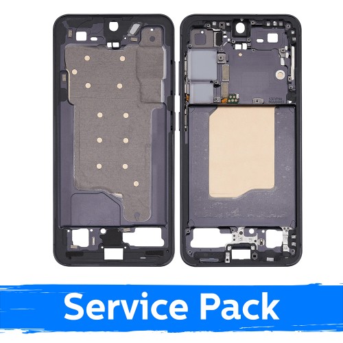Vidējais rāmis Samsung S931 S25 / Blue Black / (Service Pack)