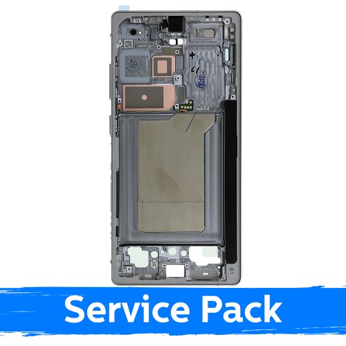 Vidējais rāmis Samsung S938 S25 Ultra / Titanium White Silver (Blue) / (Service Pack)