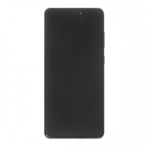 LCD displejs saderīgs ar Samsung G985 S20 Plus ar rāmi / Cosmic Grey / (Atjaunots: Telemax) (Sadeguši ikonas uz balta fona)